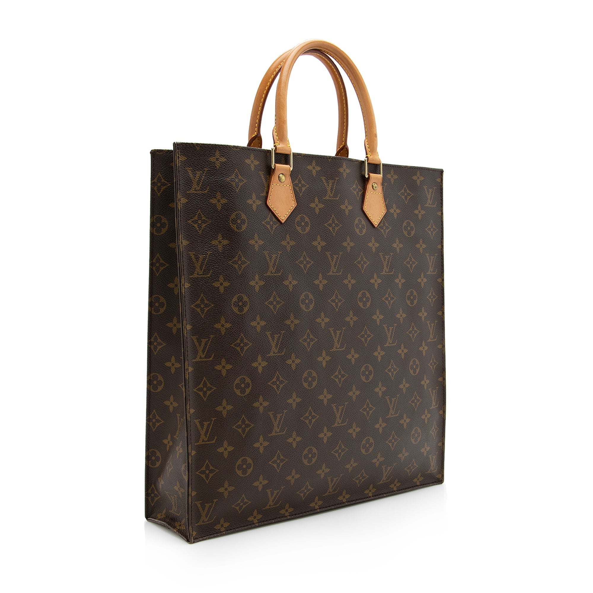 Louis Vuitton Vintage Monogram Canvas Sac Plat Tote (SHF-22683)