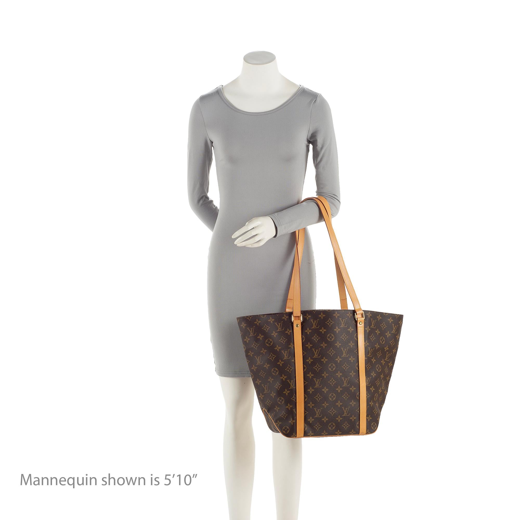 Louis Vuitton Vintage Monogram Canvas Sac Shopping 48 Tote (SHF-vt9bdi) - Image 4