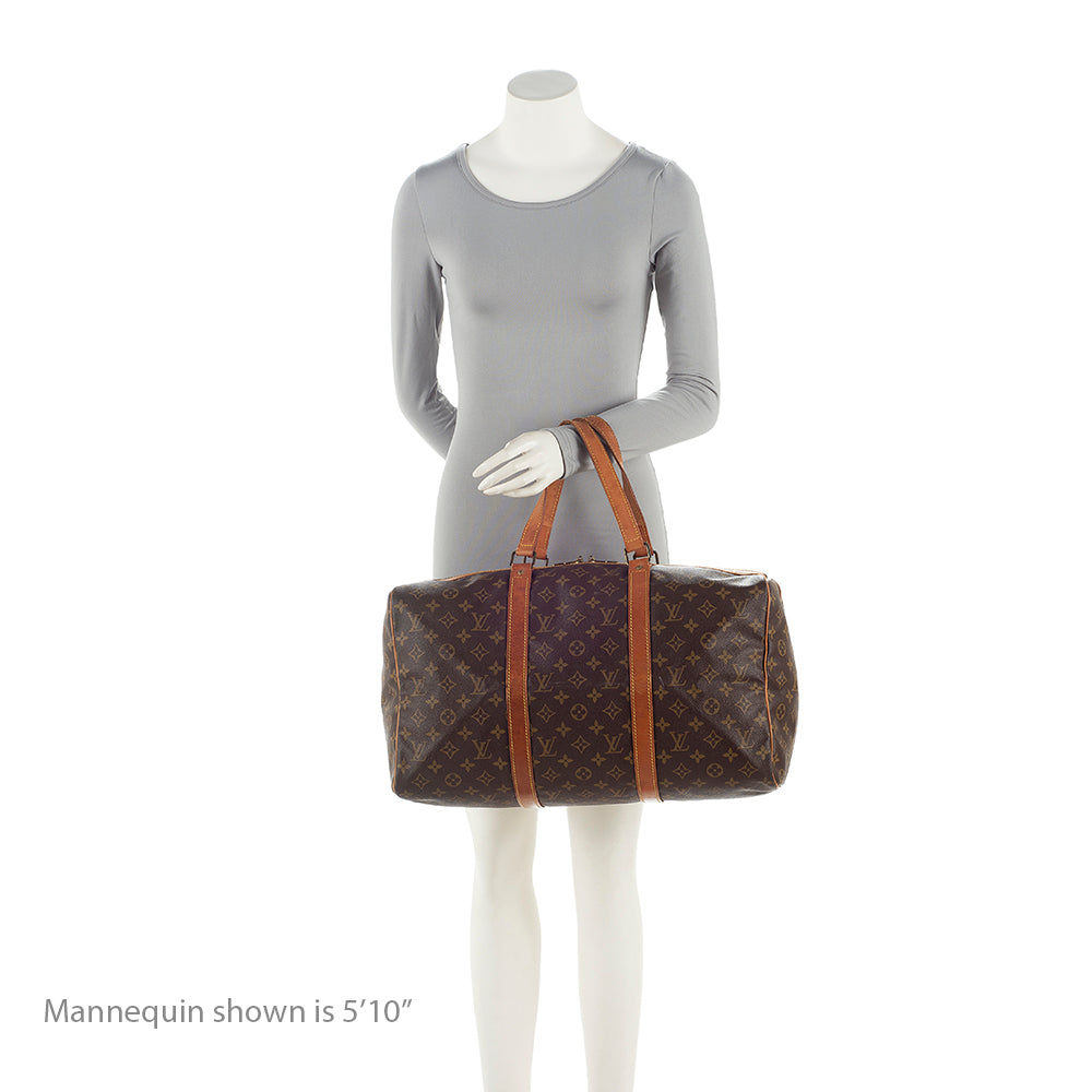Louis Vuitton Vintage Monogram Canvas Sac Souple 45 Duffel Bag (SHF-21410) - Image 4