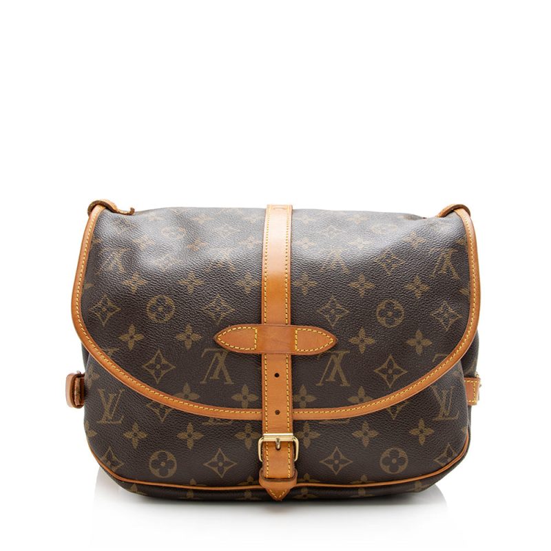 Louis Vuitton Vintage Monogram Canvas Saumur 30 Messenger Bag (SHF-14248) - Image 2