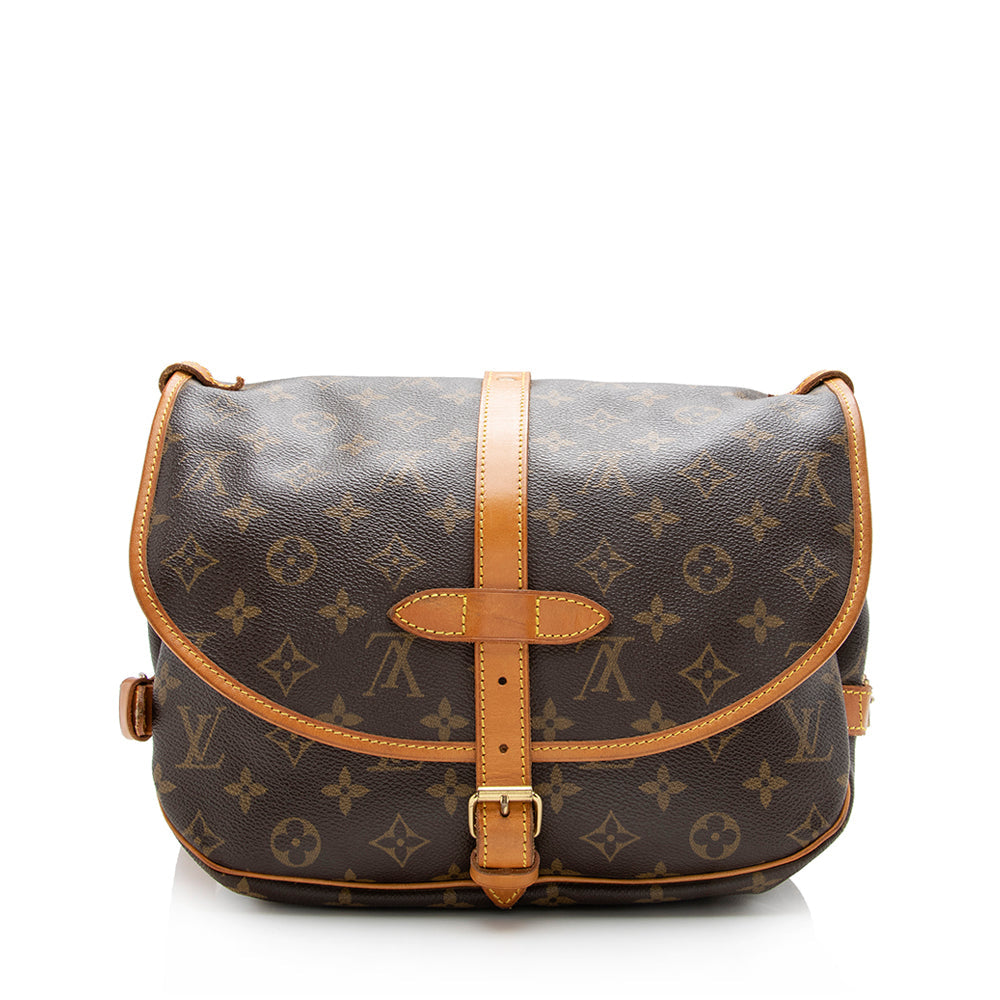Louis Vuitton Vintage Monogram Canvas Saumur 30 Messenger Bag (SHF-14248) - Image 2