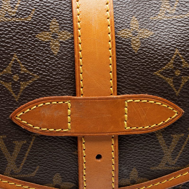 Louis Vuitton Vintage Monogram Canvas Saumur 30 Messenger Bag (SHF-14248) - Image 14