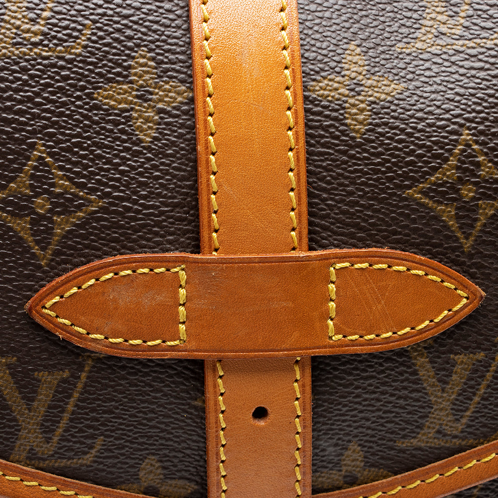 Louis Vuitton Vintage Monogram Canvas Saumur 30 Messenger Bag (SHF-14248) - Image 14
