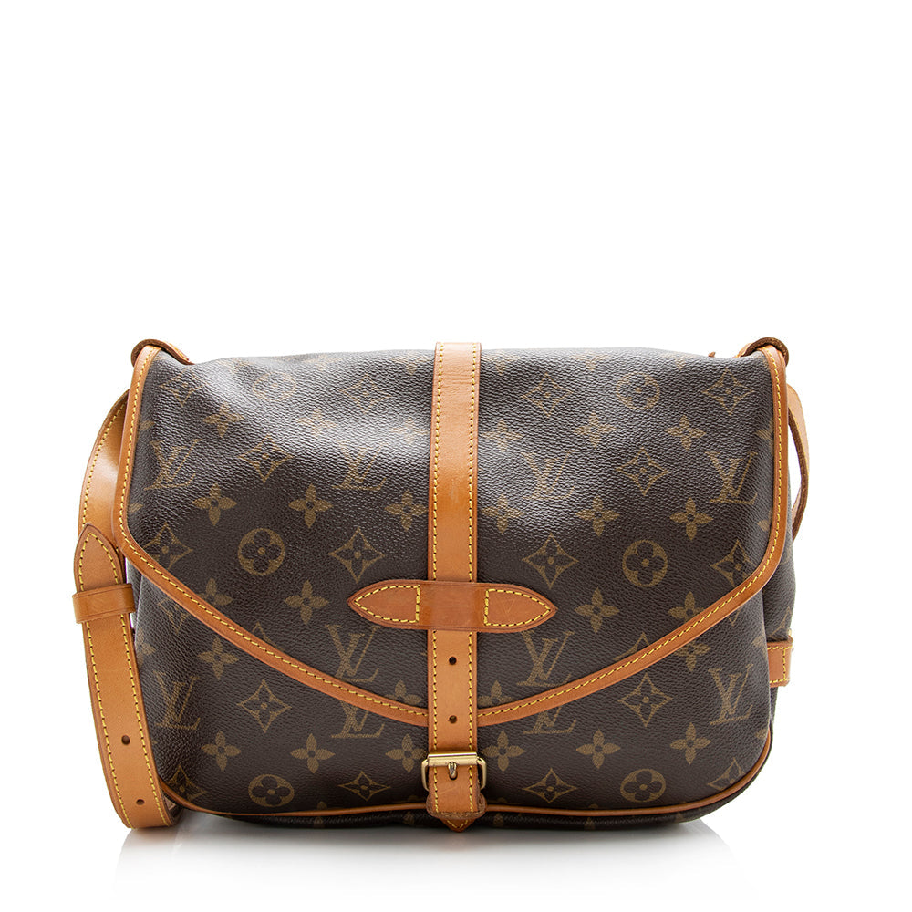 Louis Vuitton Vintage Monogram Canvas Saumur 30 Messenger Bag (SHF-14248) - Image 17