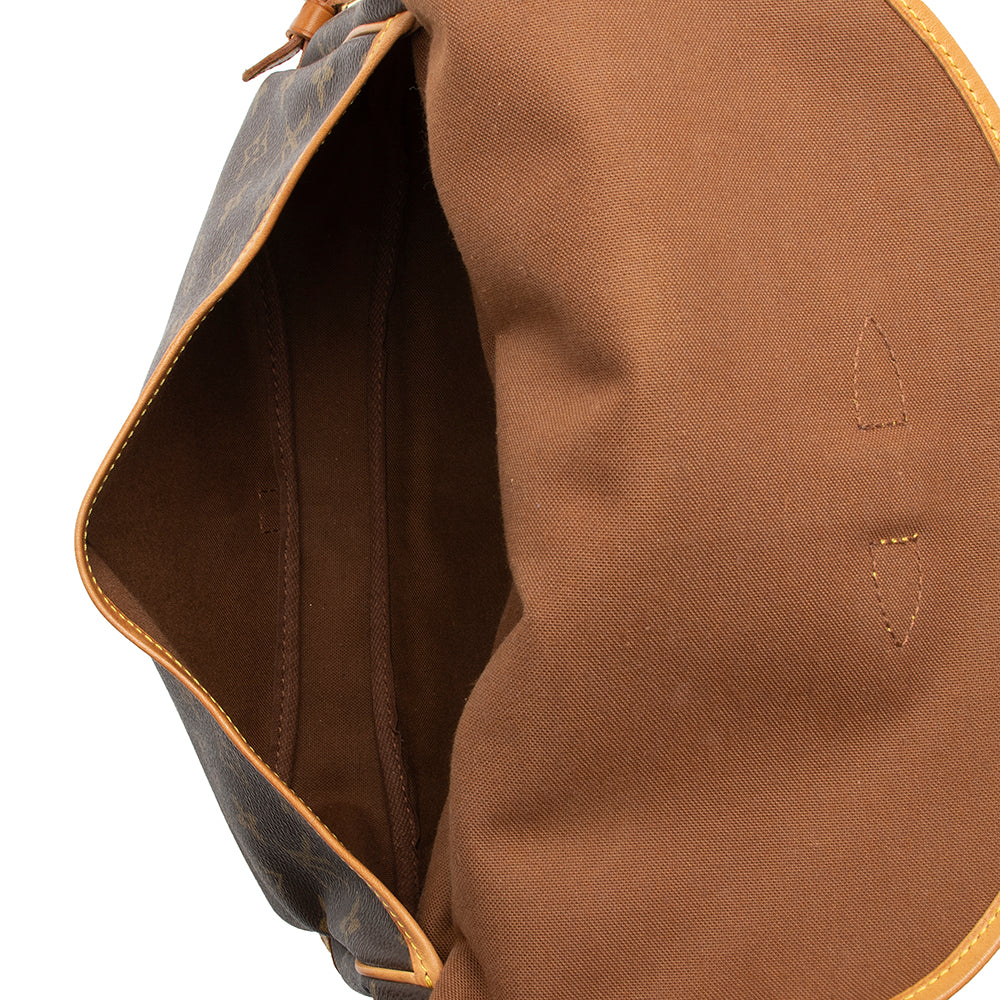 Louis Vuitton Vintage Monogram Canvas Saumur 30 Messenger Bag (SHF-14248) - Image 7