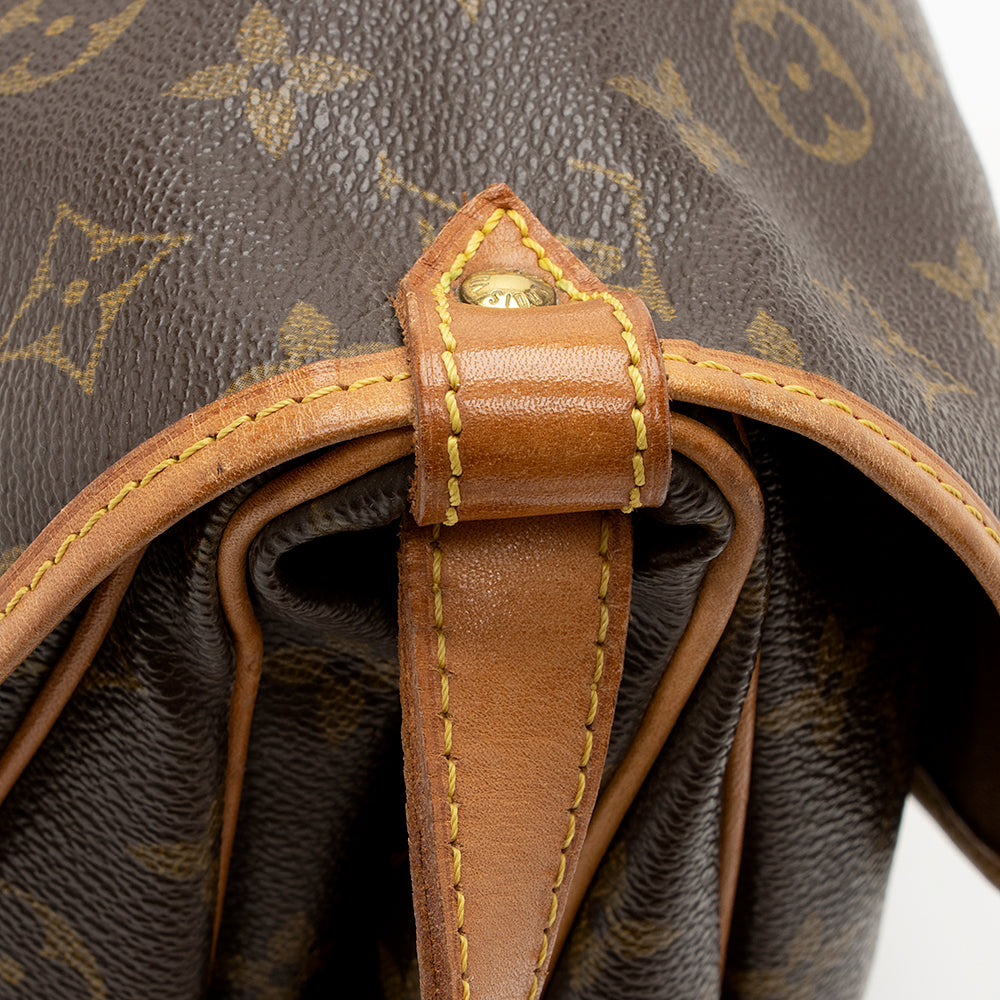Louis Vuitton Vintage Monogram Canvas Saumur 30 Messenger Bag (SHF-20788) - Image 18