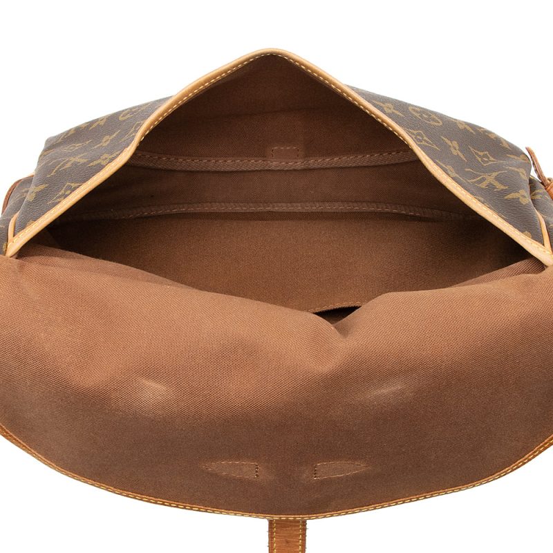 Louis Vuitton Vintage Monogram Canvas Saumur 30 Messenger Bag (SHF-21014) - Image 6