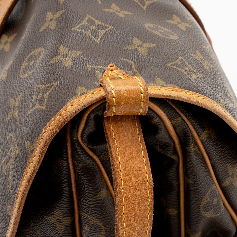Louis Vuitton Vintage Monogram Canvas Saumur 30 Messenger Bag (SHF-20797) - Image 11