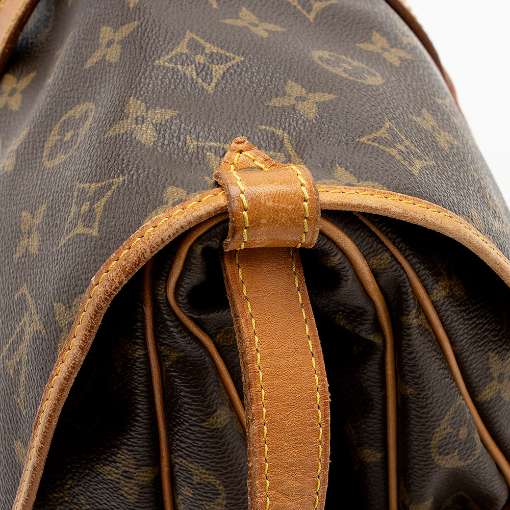 Louis Vuitton Vintage Monogram Canvas Saumur 30 Messenger Bag (SHF-20797) - Image 11