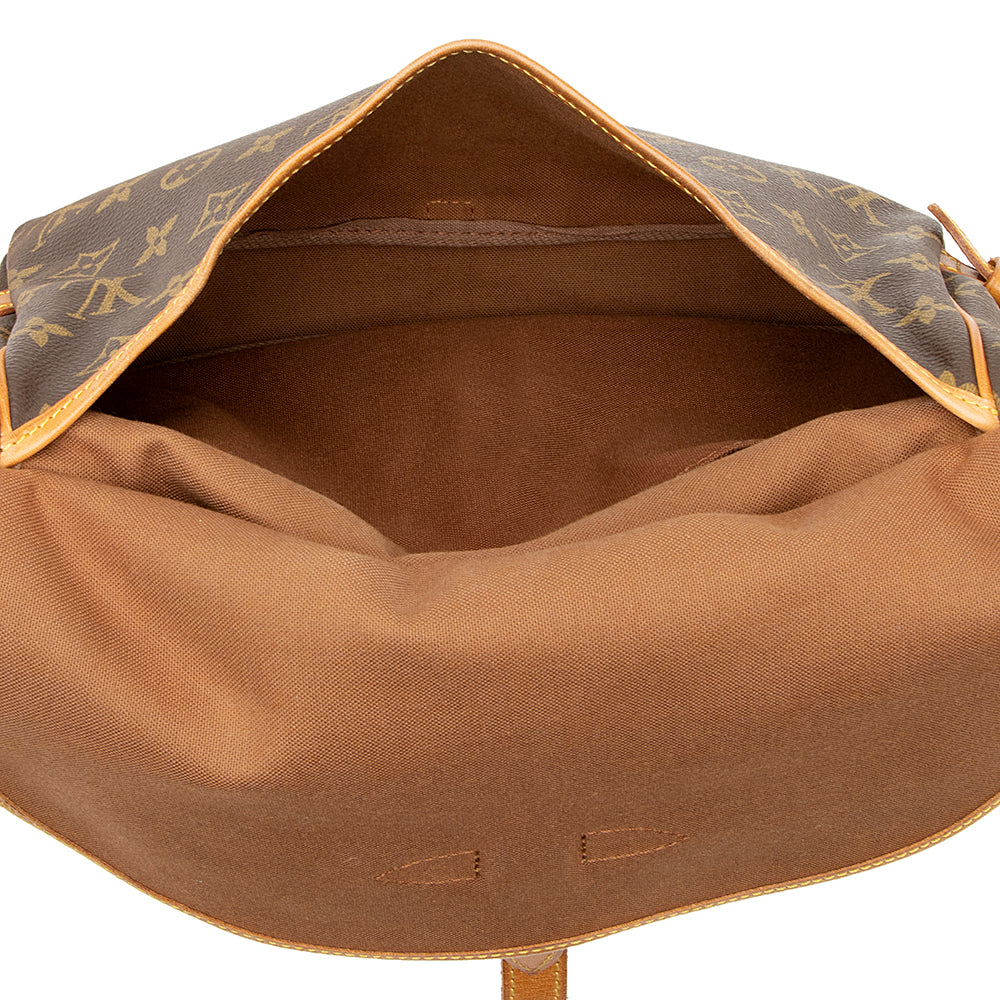 Louis Vuitton Vintage Monogram Canvas Saumur 30 Messenger Bag (SHF-20797) - Image 6