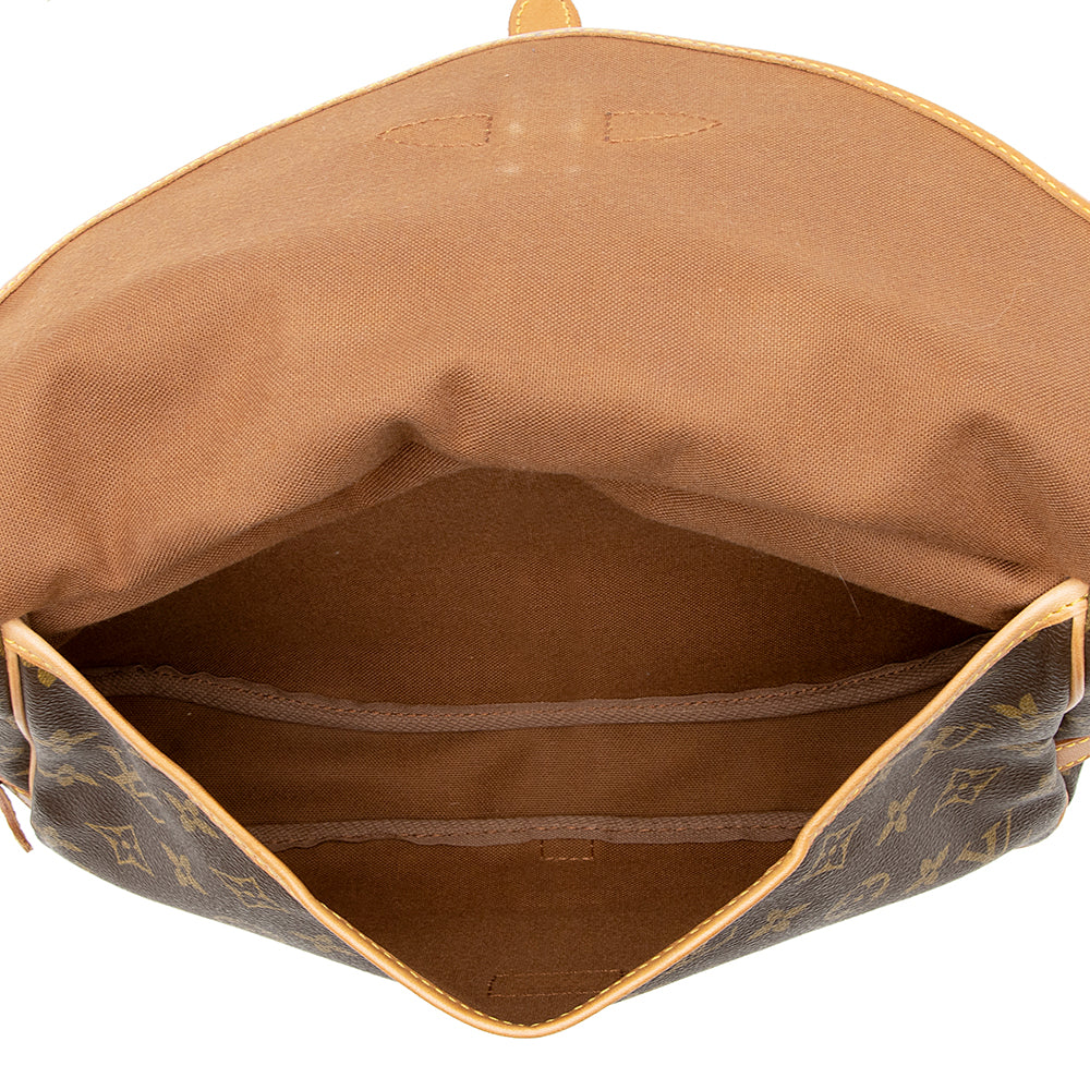 Louis Vuitton Vintage Monogram Canvas Saumur 30 Messenger Bag (SHF-20797) - Image 7