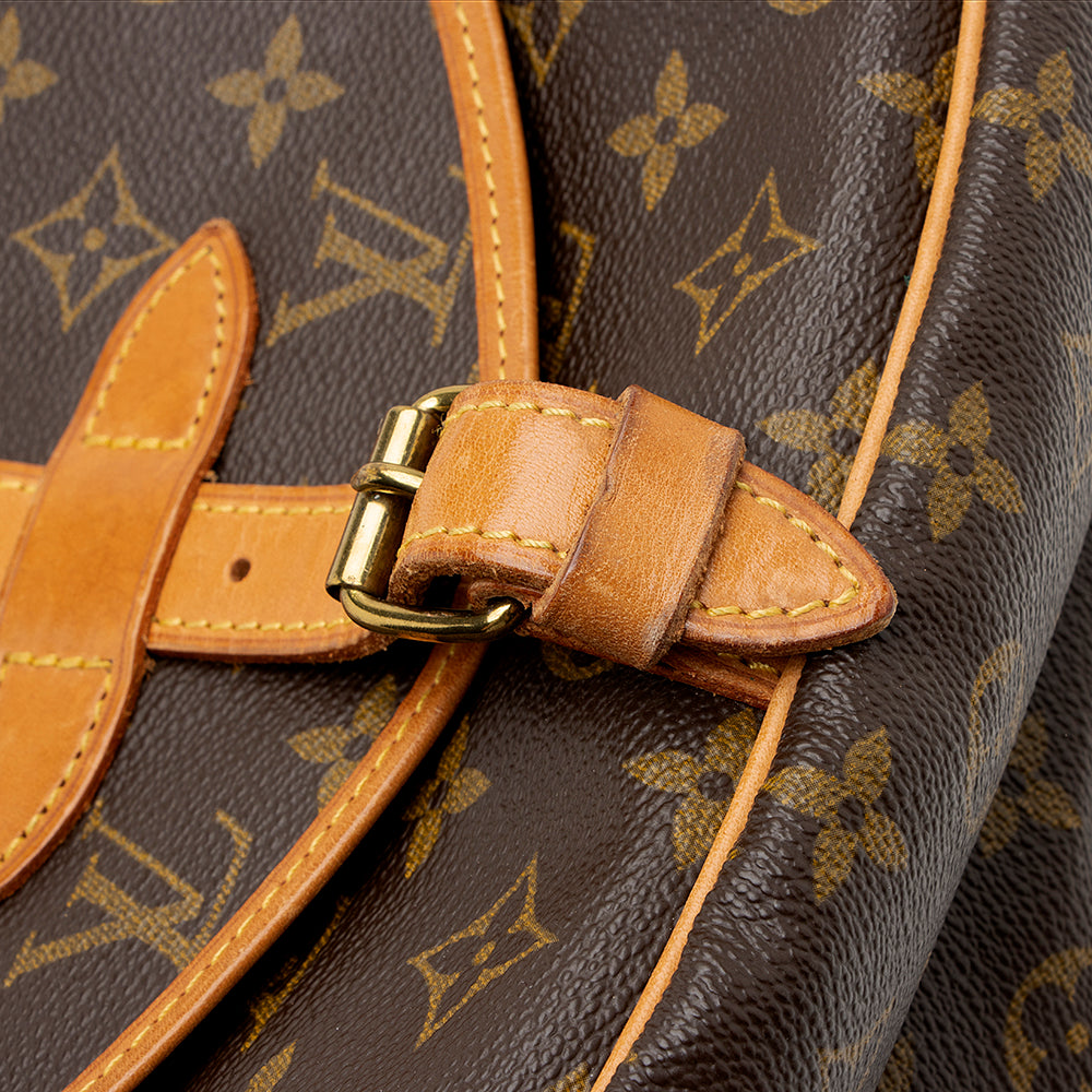Louis Vuitton Vintage Monogram Canvas Saumur 30 Messenger Bag (SHF-21277) - Image 10