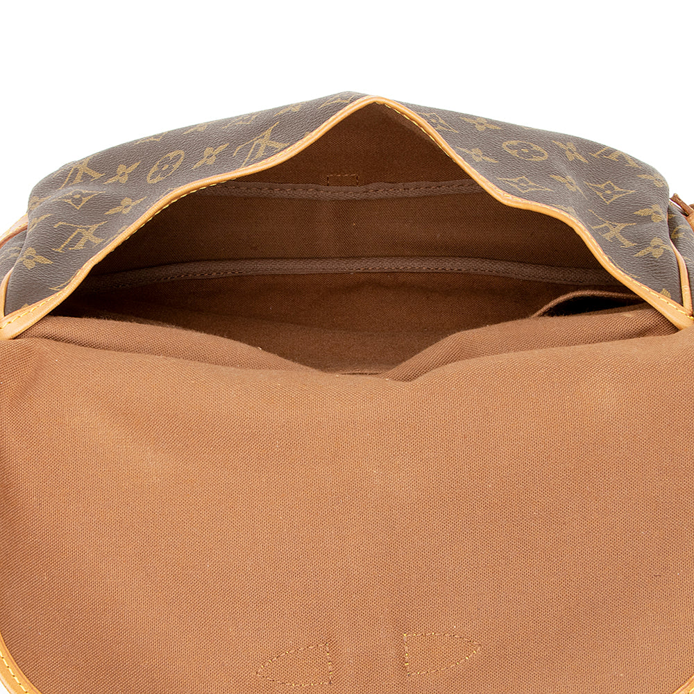 Louis Vuitton Vintage Monogram Canvas Saumur 30 Messenger Bag (SHF-21277) - Image 6