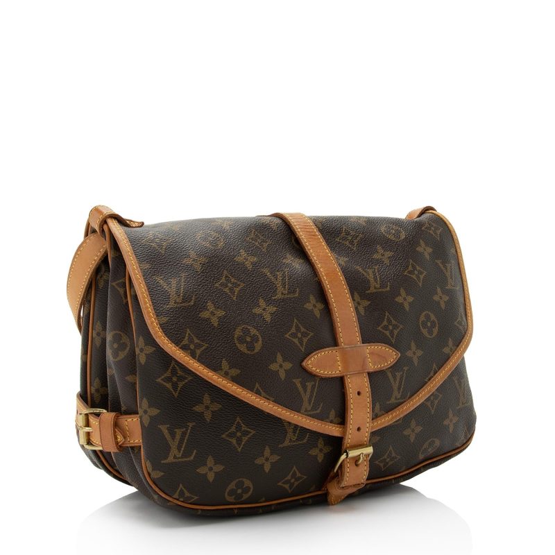 Louis Vuitton Vintage Monogram Canvas Saumur 30 Messenger Bag (SHF-TyPWbw)