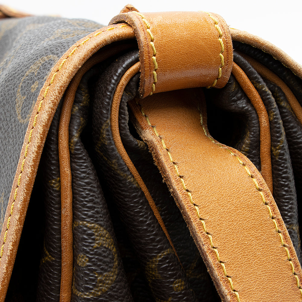 Louis Vuitton Vintage Monogram Canvas Saumur 35 Messenger Bag (SHF-18883) - Image 11