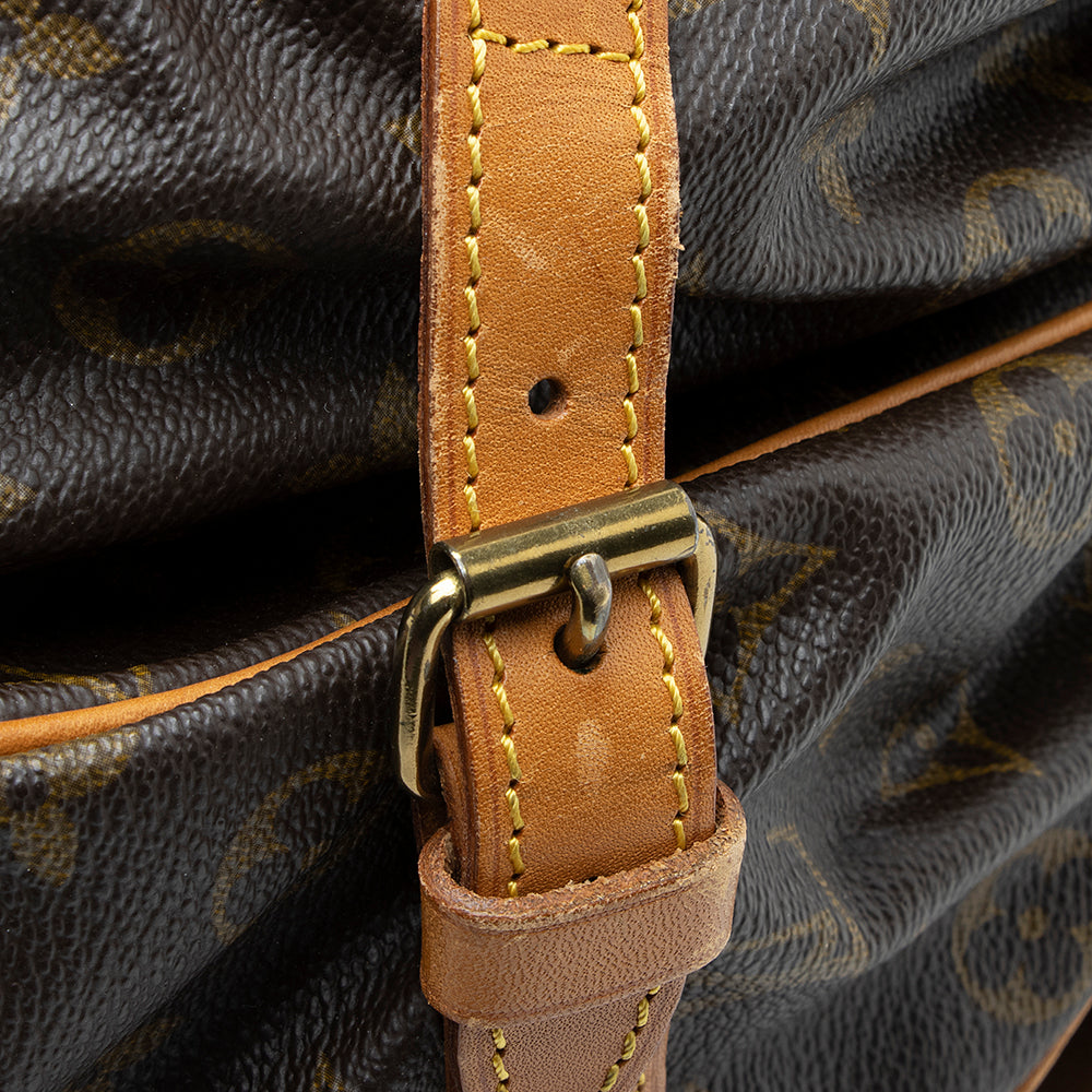 Louis Vuitton Vintage Monogram Canvas Saumur 35 Messenger Bag (SHF-18883) - Image 15