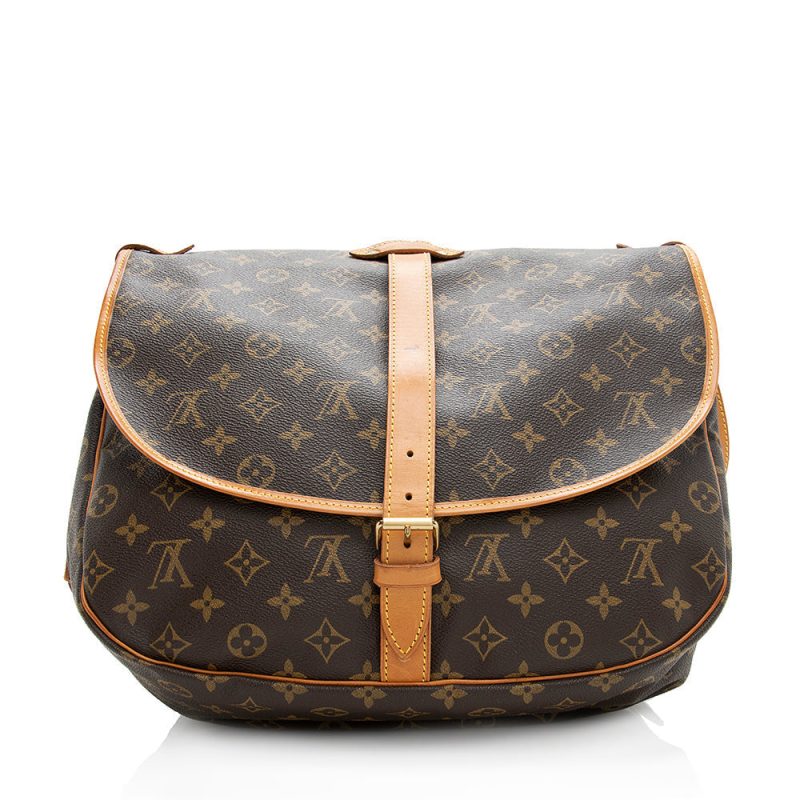 Louis Vuitton Vintage Monogram Canvas Saumur 35 Messenger Bag (SHF-186182) - Image 2