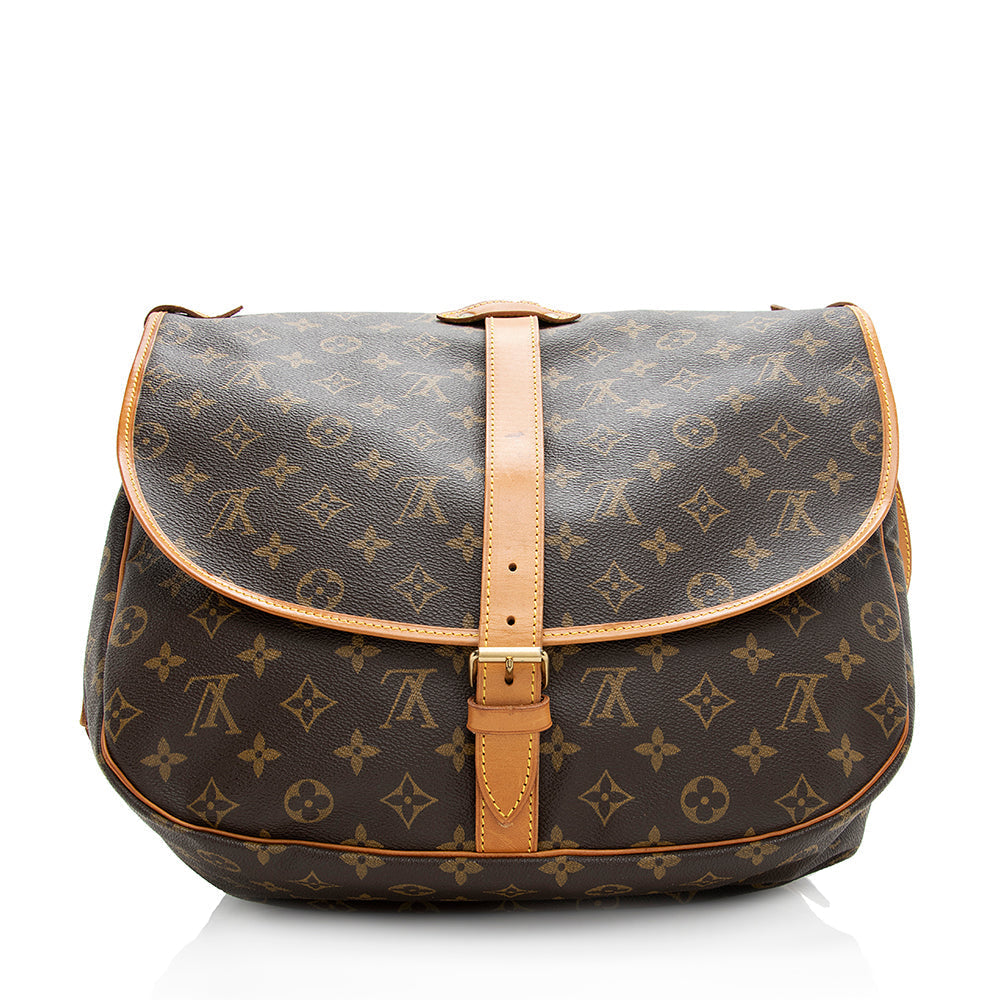 Louis Vuitton Vintage Monogram Canvas Saumur 35 Messenger Bag (SHF-186182) - Image 2