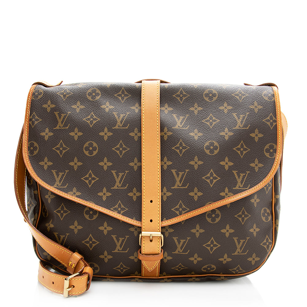 Louis Vuitton Vintage Monogram Canvas Saumur 35 Messenger Bag (SHF-186182) - Image 14