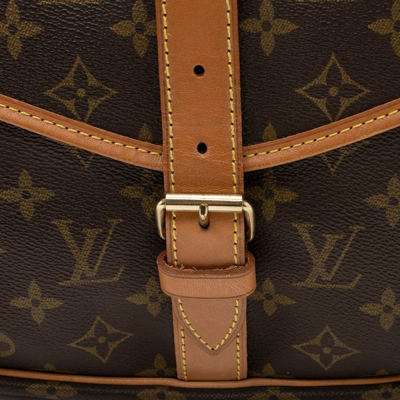 Louis Vuitton Vintage Monogram Canvas Saumur 35 Messenger Bag (SHF-20371) - Image 9