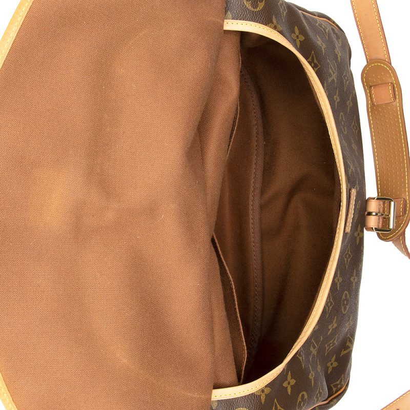 Louis Vuitton Vintage Monogram Canvas Saumur 35 Messenger Bag (SHF-20371) - Image 6