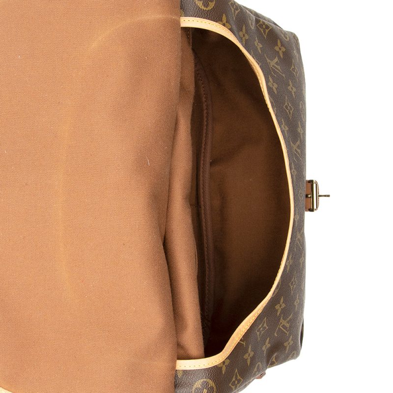 Louis Vuitton Vintage Monogram Canvas Saumur 35 Messenger Bag (SHF-20371) - Image 7