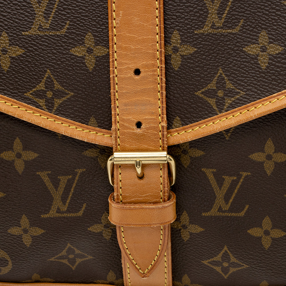 Louis Vuitton Vintage Monogram Canvas Saumur 35 Messenger Bag (SHF-20845) - Image 9