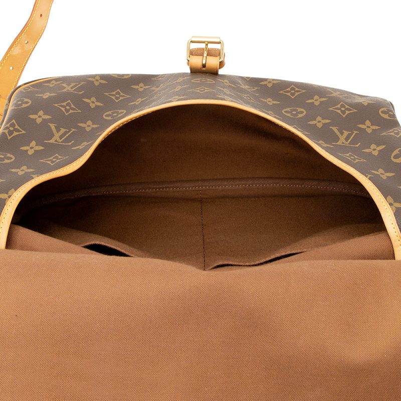 Louis Vuitton Vintage Monogram Canvas Saumur 35 Messenger Bag (SHF-20845) - Image 6
