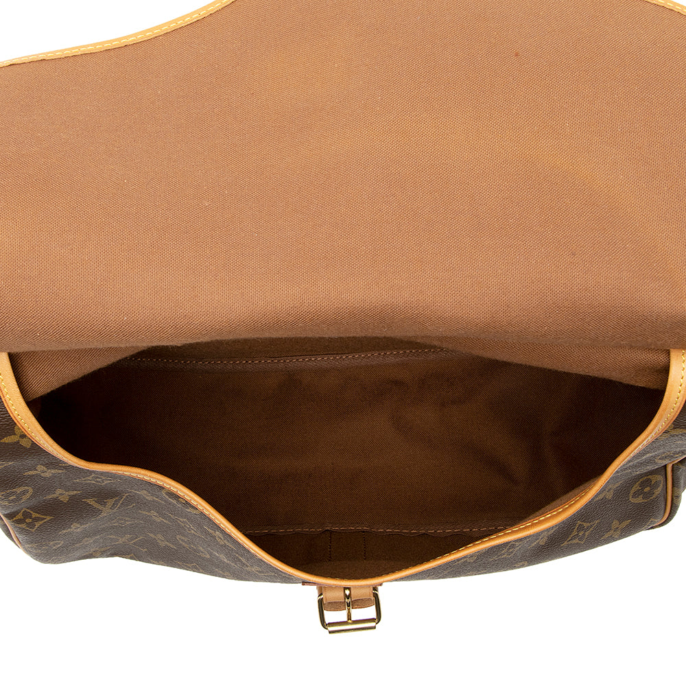 Louis Vuitton Vintage Monogram Canvas Saumur 35 Messenger Bag (SHF-20845) - Image 7