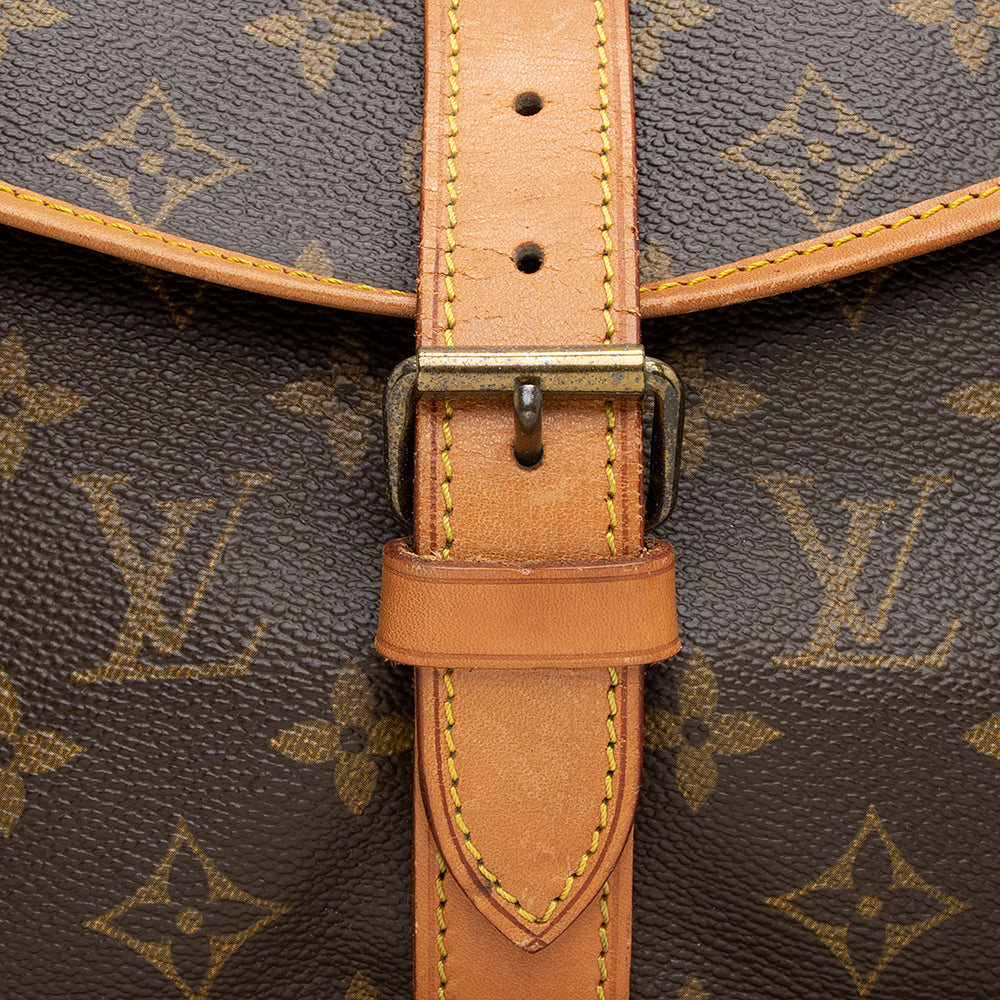 Louis Vuitton Vintage Monogram Canvas Saumur 35 Messenger Bag (SHF-20858) - Image 9