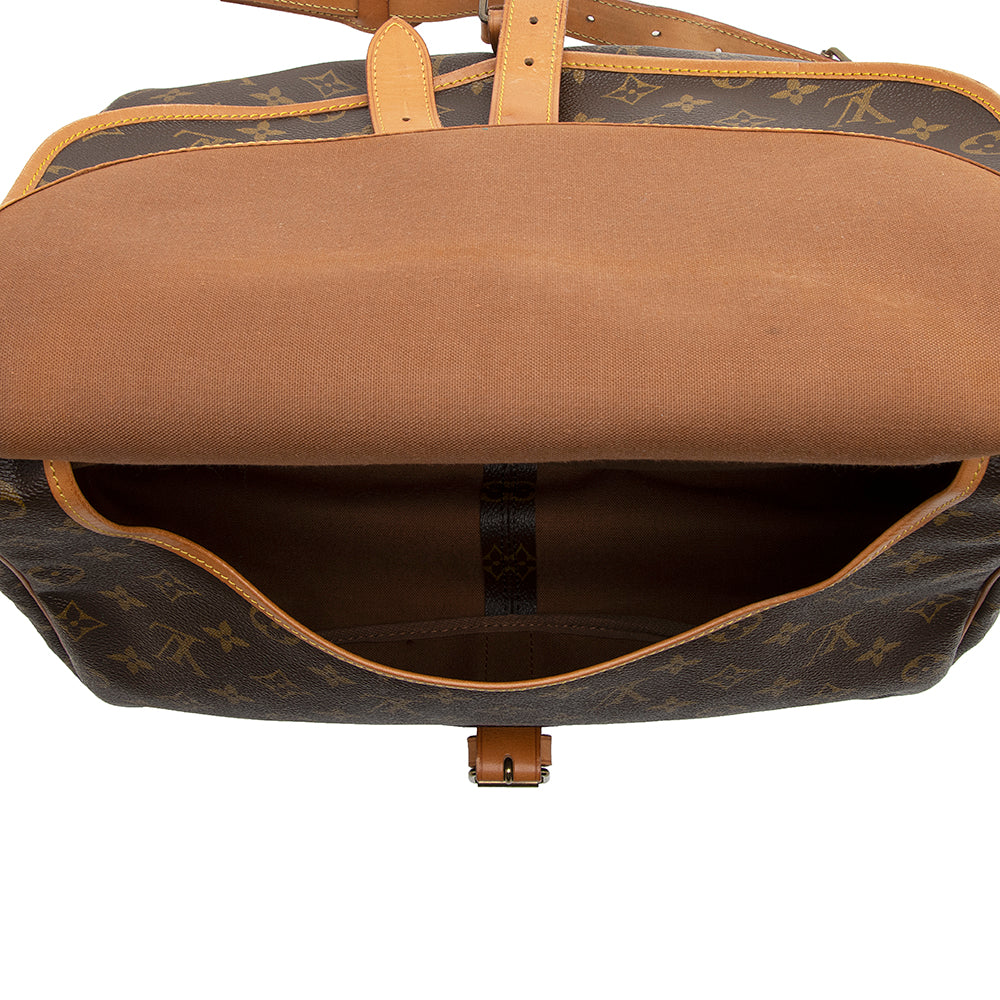 Louis Vuitton Vintage Monogram Canvas Saumur 35 Messenger Bag (SHF-20858) - Image 7