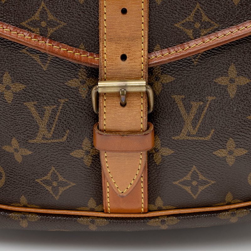 Louis Vuitton Vintage Monogram Canvas Saumur 35 Messenger Bag (SHF-21228) - Image 9