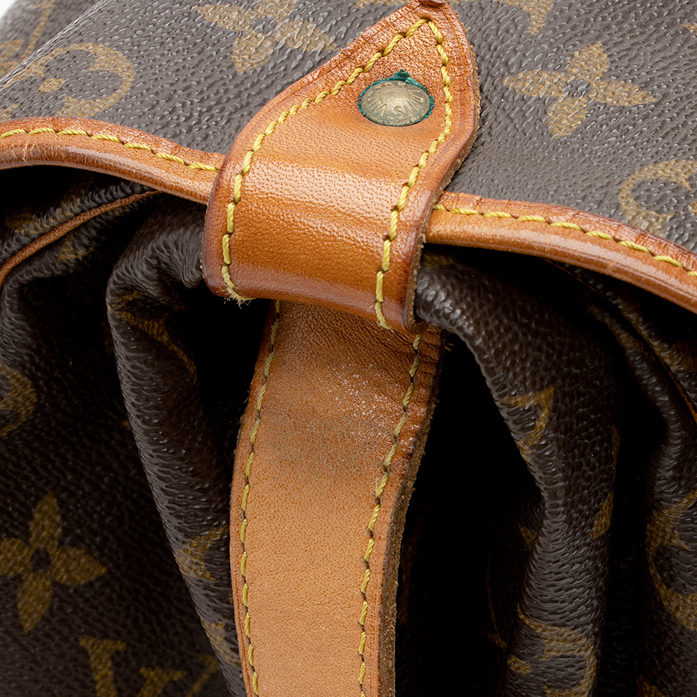 Louis Vuitton Vintage Monogram Canvas Saumur 35 Messenger Bag (SHF-21228) - Image 18