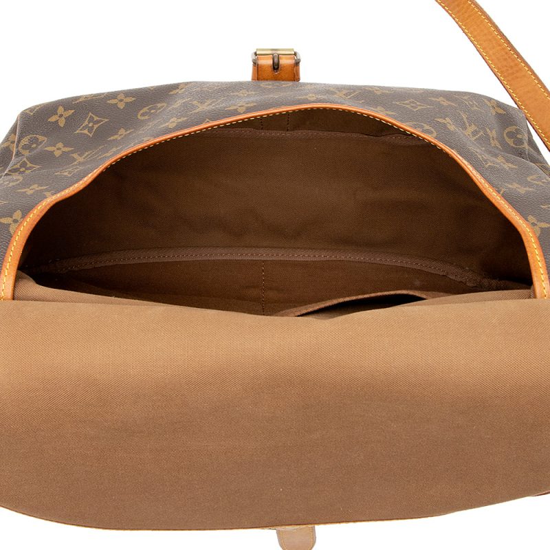 Louis Vuitton Vintage Monogram Canvas Saumur 35 Messenger Bag (SHF-21228) - Image 6