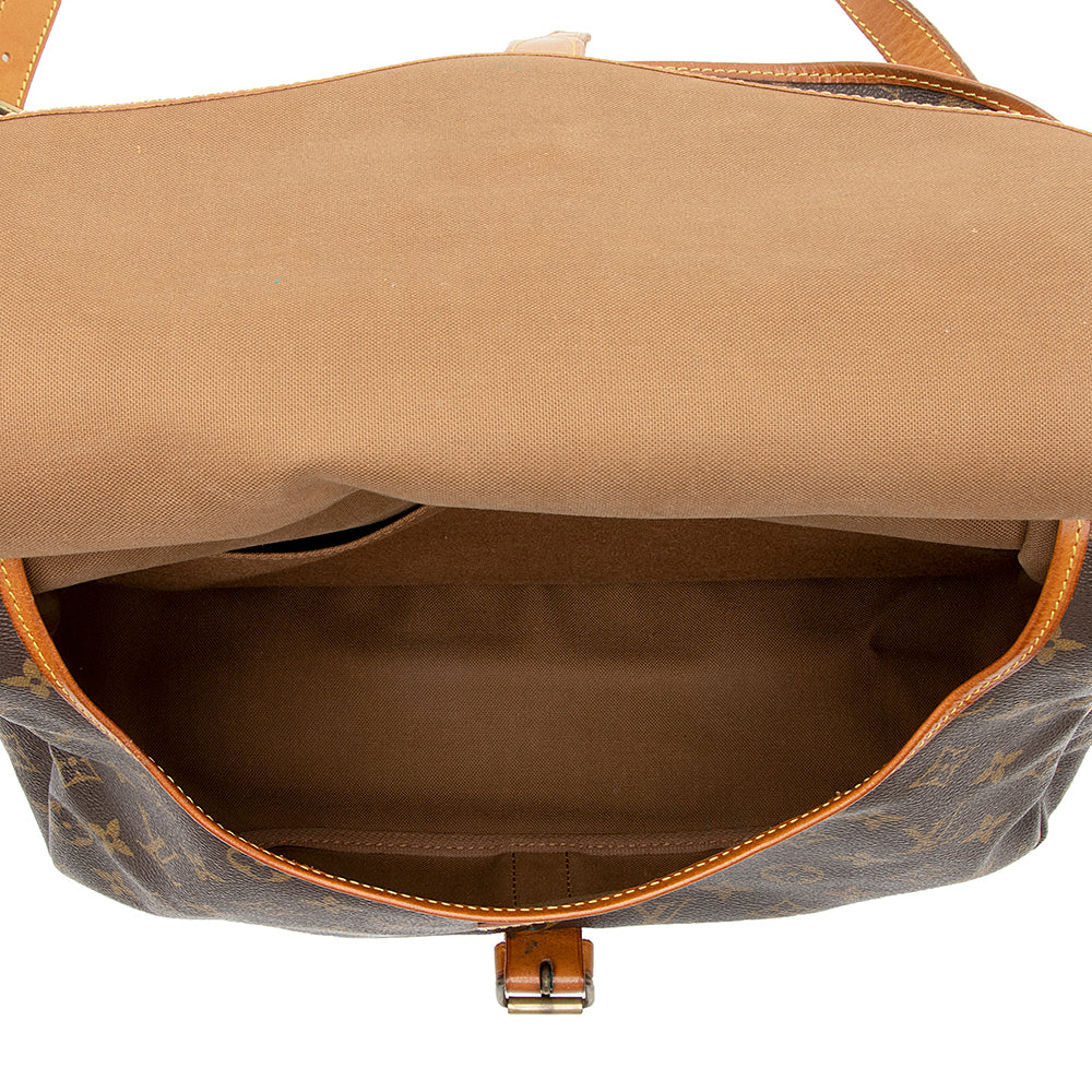 Louis Vuitton Vintage Monogram Canvas Saumur 35 Messenger Bag (SHF-21228) - Image 7