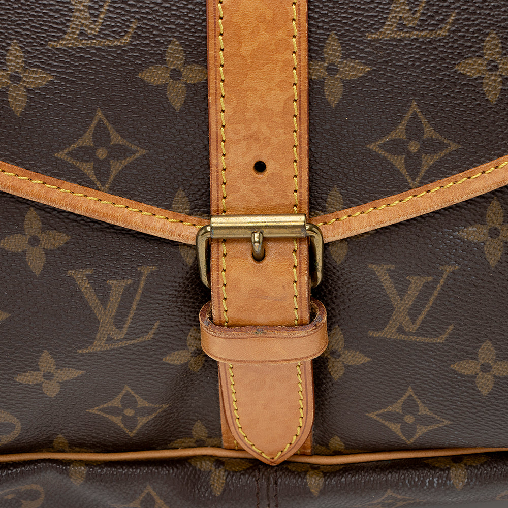 Louis Vuitton Vintage Monogram Canvas Saumur 35 Messenger Bag (SHF-21214) - Image 9