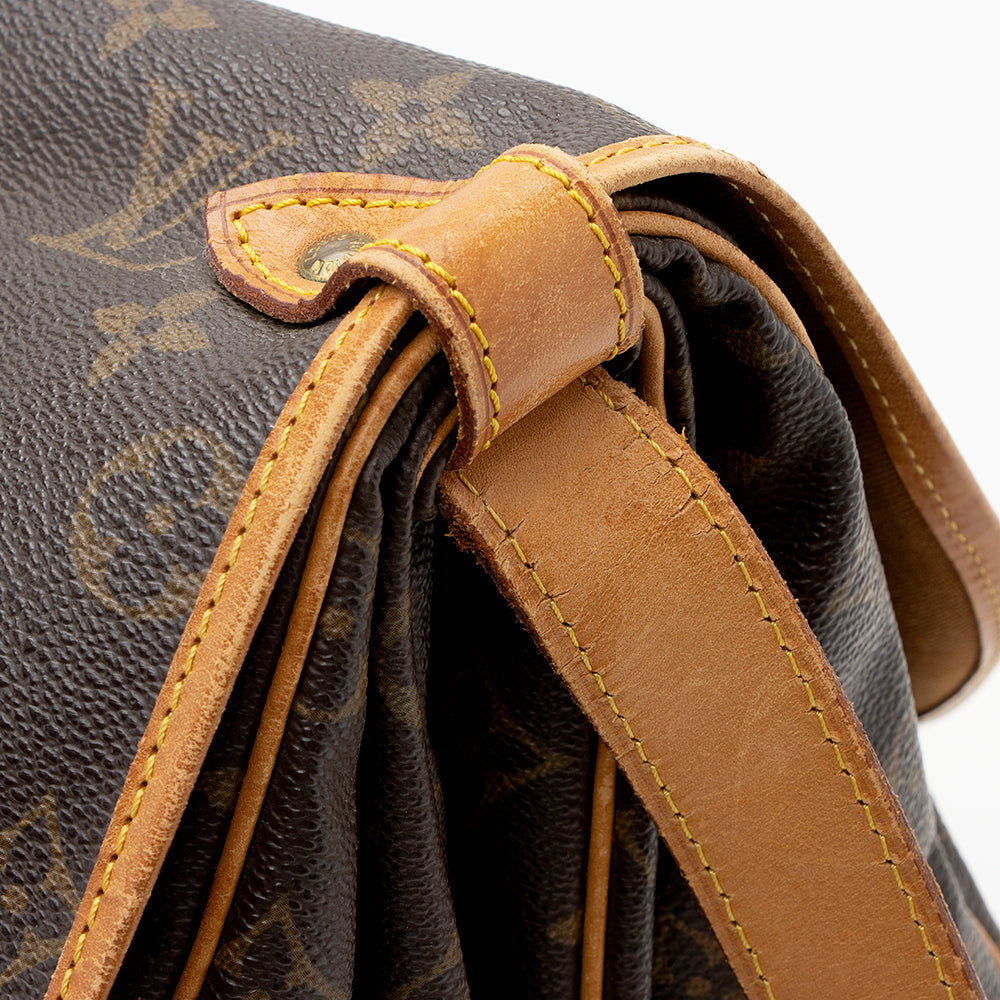Louis Vuitton Vintage Monogram Canvas Saumur 35 Messenger Bag (SHF-21214) - Image 12