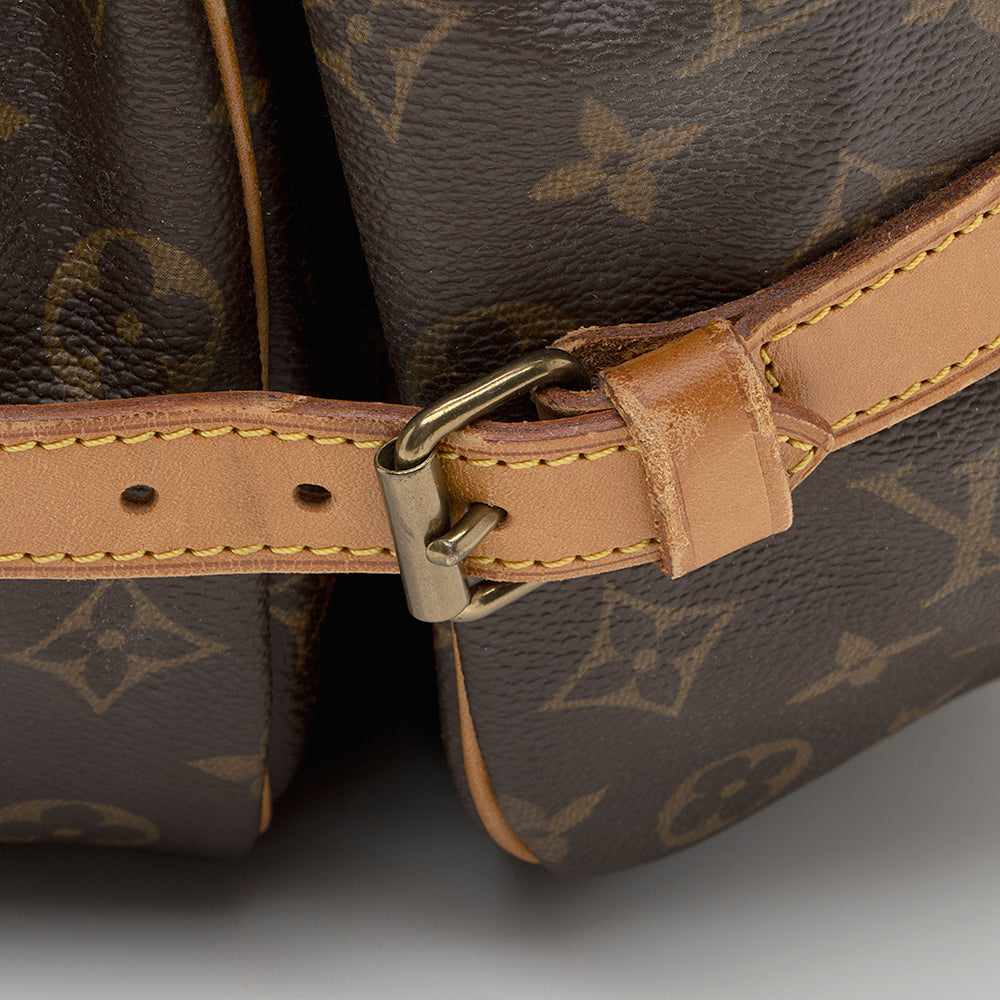 Louis Vuitton Vintage Monogram Canvas Saumur 35 Messenger Bag (SHF-21214) - Image 18