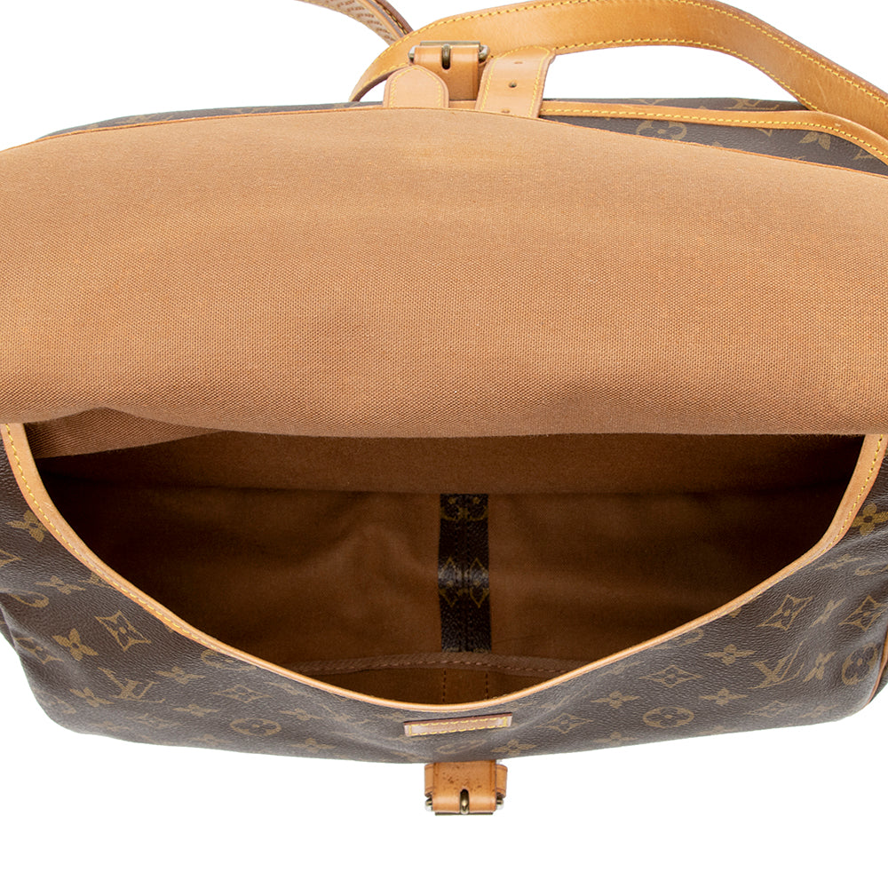 Louis Vuitton Vintage Monogram Canvas Saumur 35 Messenger Bag (SHF-21214) - Image 7