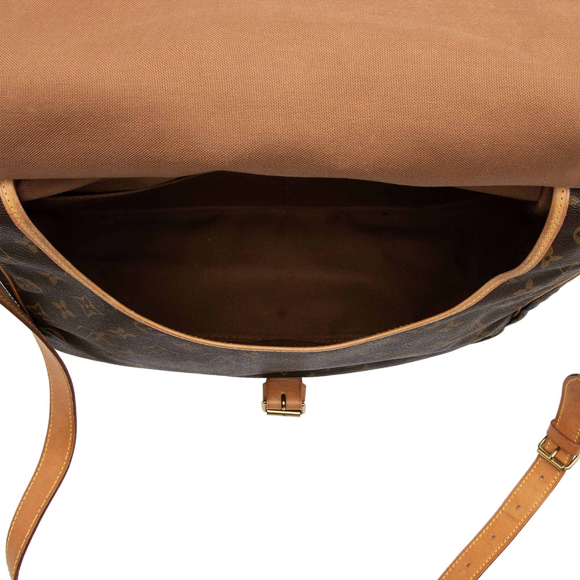 Louis Vuitton Vintage Monogram Canvas Saumur 35 Messenger Bag (SHF-523WYh) - Image 6