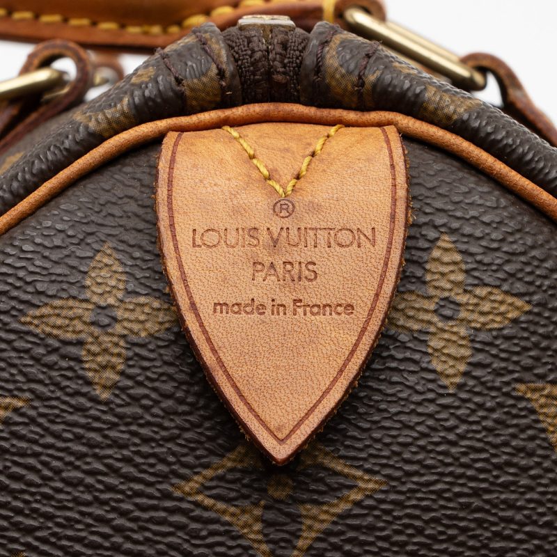 Louis Vuitton Vintage Monogram Canvas Speedy 25 Satchel (SHF-kLTROE) - Image 7