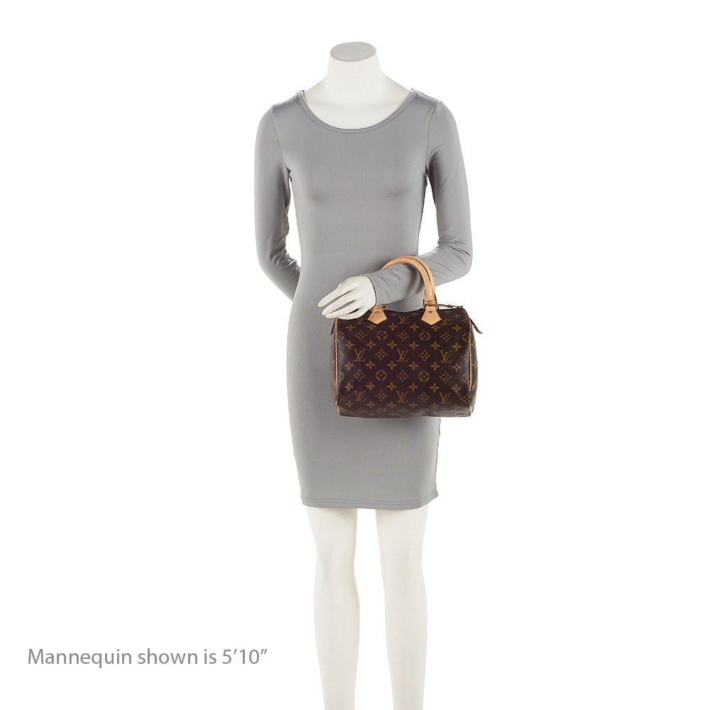 Louis Vuitton Vintage Monogram Canvas Speedy 25 Satchel (SHF-kLTROE) - Image 4