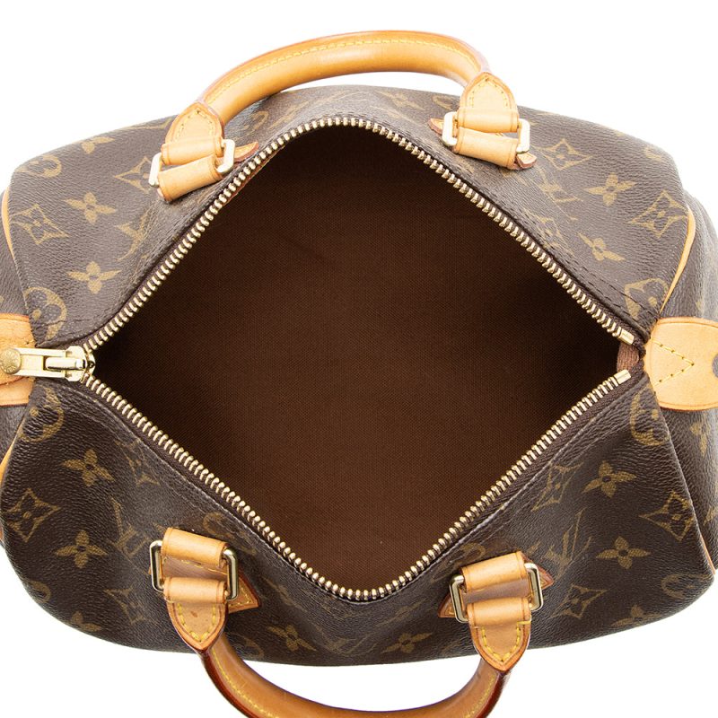 Louis Vuitton Vintage Monogram Canvas Speedy 25 Satchel (SHF-5p2onE) - Image 6