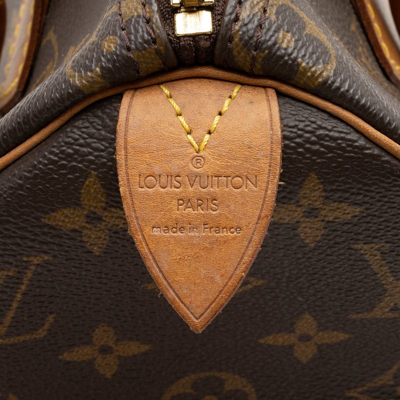 Louis Vuitton Vintage Monogram Canvas Speedy 25 Satchel (SHF-5p2onE) - Image 7