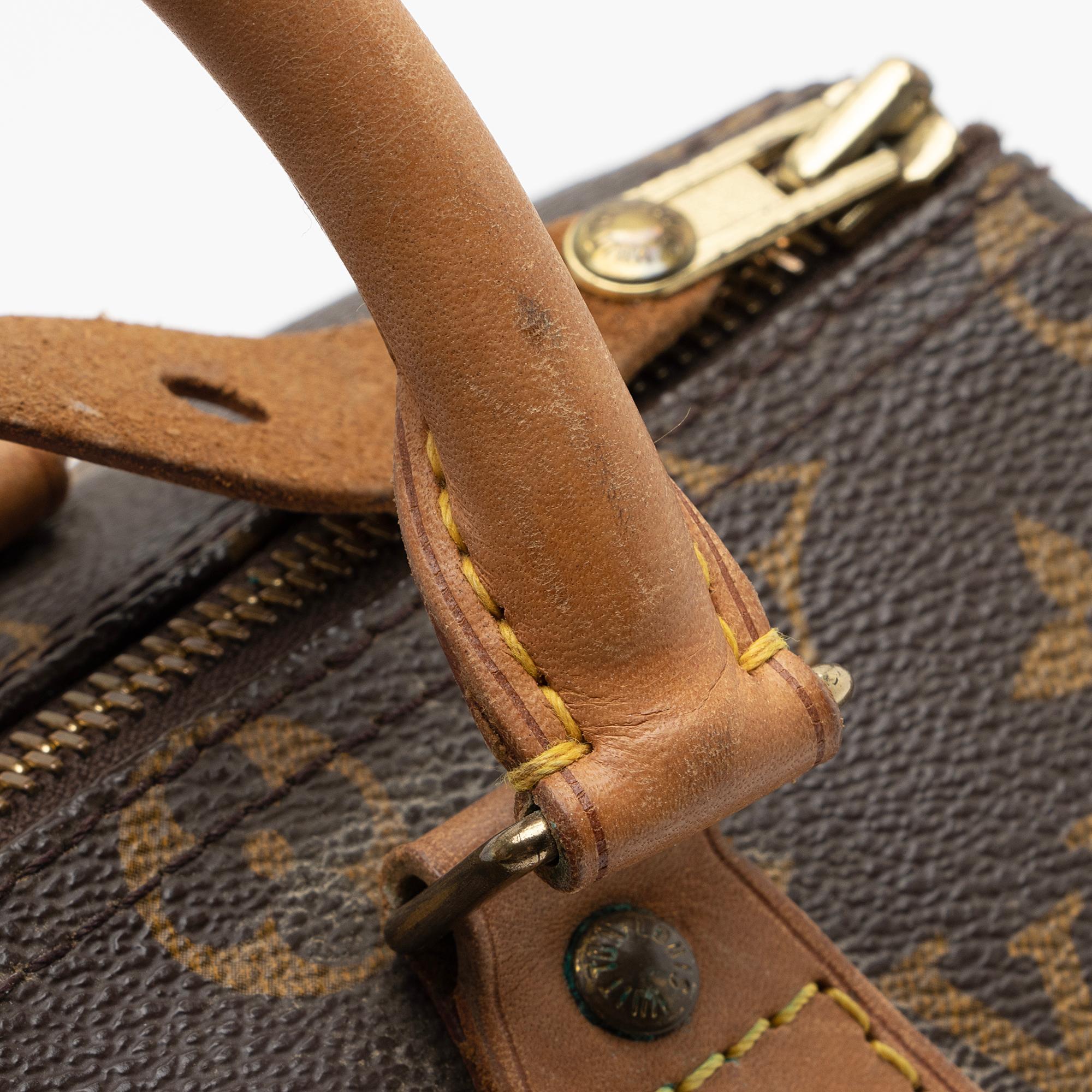 Louis Vuitton Vintage Monogram Canvas Speedy 25 Satchel (SHF-Ywv9Hm) - Image 18