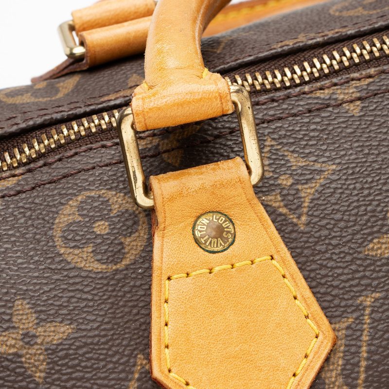 Louis Vuitton Vintage Monogram Canvas Speedy 30 Satchel - FINAL SALE (SHF-i487yQ) - Image 14
