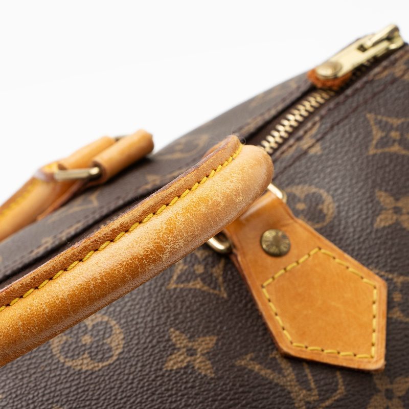 Louis Vuitton Vintage Monogram Canvas Speedy 30 Satchel - FINAL SALE (SHF-i487yQ) - Image 15