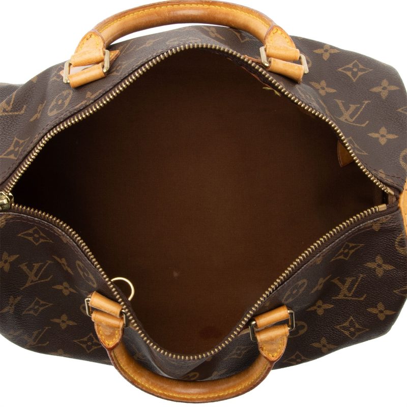 Louis Vuitton Vintage Monogram Canvas Speedy 30 Satchel - FINAL SALE (SHF-i487yQ) - Image 6