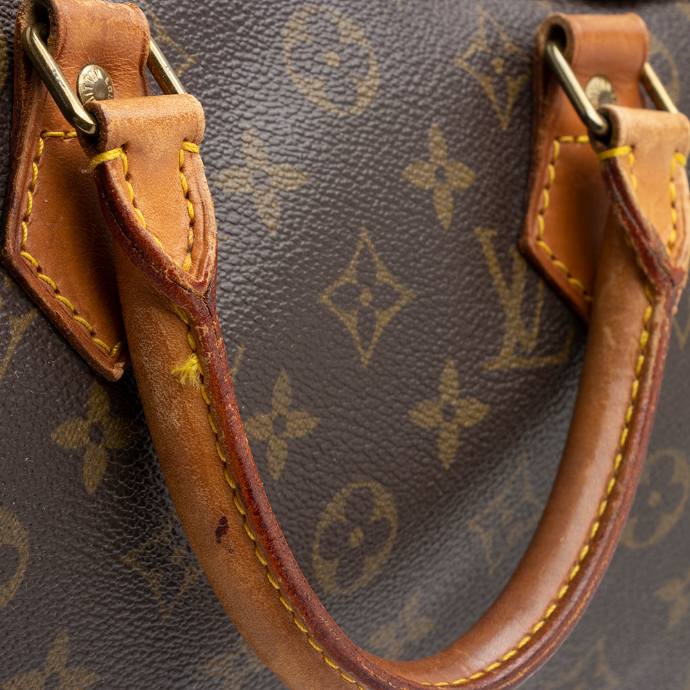 Louis Vuitton Vintage Monogram Canvas Speedy 30 Satchel (SHF-16524) - Image 13