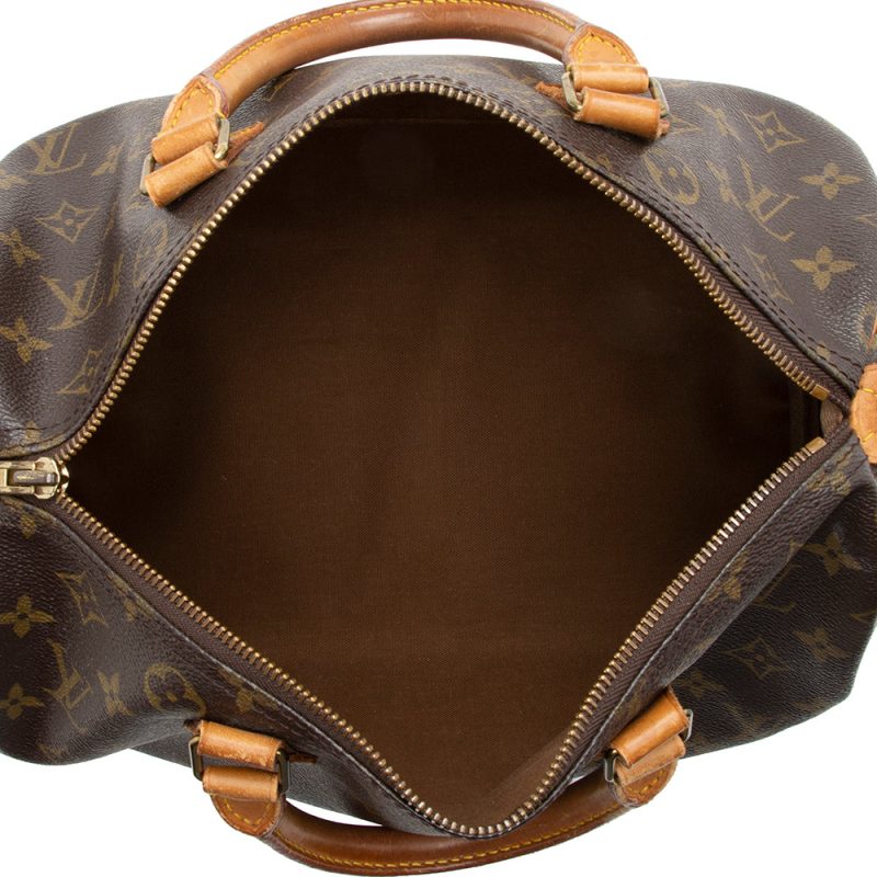 Louis Vuitton Vintage Monogram Canvas Speedy 30 Satchel (SHF-16524) - Image 6